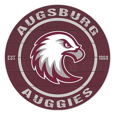 Augsburg Auggies 20" Indoor/Outdoor Team Color Circle Sign