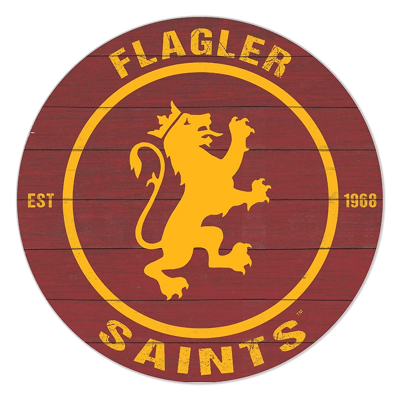 Flagler Saints 20" Indoor/Outdoor Team Color Circle Sign
