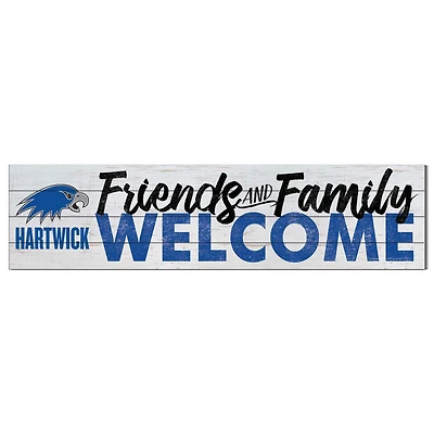 Hartwick College Hawks 10" x 40" Friends & Family Welcome Sign