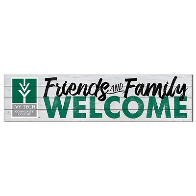 Ivy Tech Community College 10" x 40" Friends & Family Welcome Sign