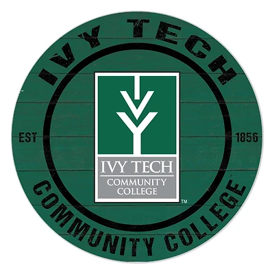 Ivy Tech Community College 20" Indoor/Outdoor Team Color Circle Sign