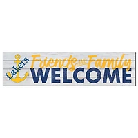 Lake Superior State Lakers 10" x 40" Friends & Family Welcome Sign