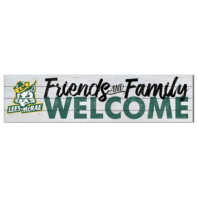 Lees-McRae Bobcats 10" x 40" Friends & Family Welcome Sign