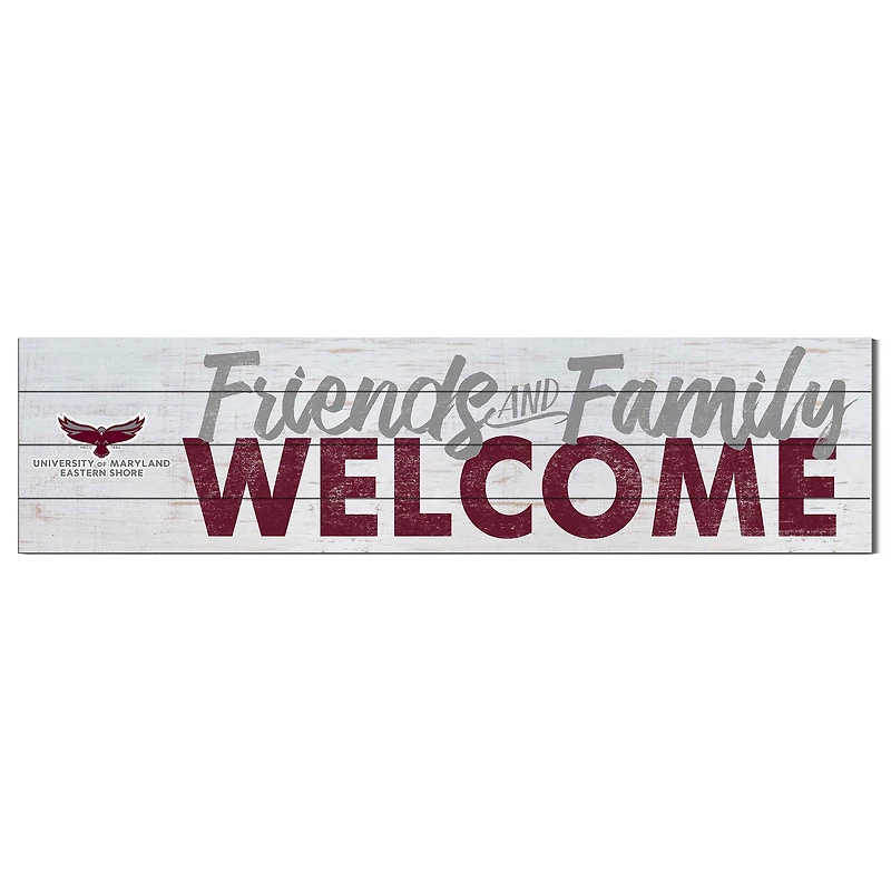 Maryland Eastern Shore Hawks 10" x 40" Friends & Family Welcome Sign