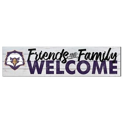 Nazareth College Golden Flyers 10" x 40" Friends & Family Welcome Sign
