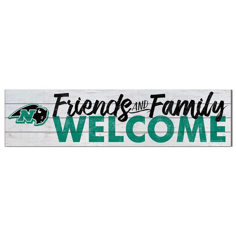 Nichols College Bison 10" x 40" Friends & Family Welcome Sign