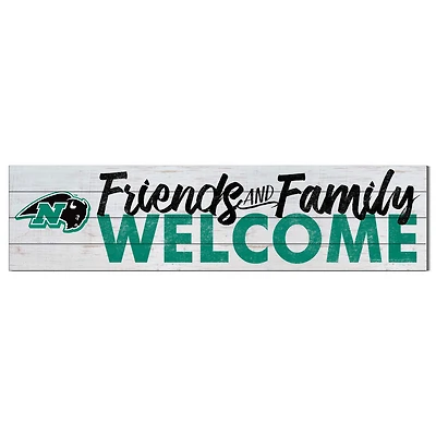 Nichols College Bison 10" x 40" Friends & Family Welcome Sign