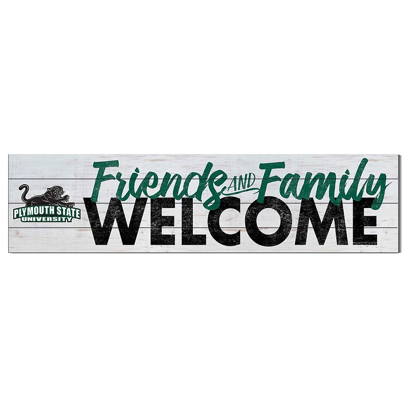 Plymouth State Panthers 10" x 40" Friends & Family Welcome Sign