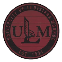 ULM Warhawks 20" Indoor/Outdoor Team Color Circle Sign