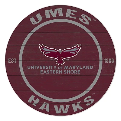 Maryland Eastern Shore Hawks 20" Indoor/Outdoor Team Color Circle Sign