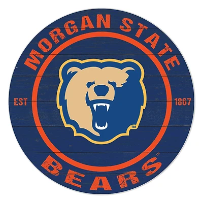 Morgan State Bears 20" Indoor/Outdoor Team Color Circle Sign