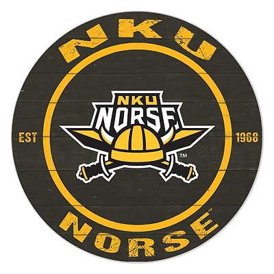 Northern Kentucky University Norse 20" Indoor/Outdoor Team Color Circle Sign