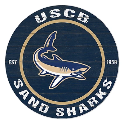 South Carolina Beaufort Sand Sharks 20" Indoor/Outdoor Team Color Circle Sign