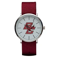 Maroon Boston College Eagles Stitch Nylon Strap Watch