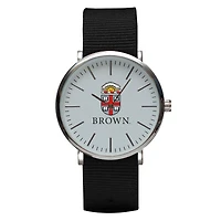 Black Brown Bears Stitch Nylon Strap Watch