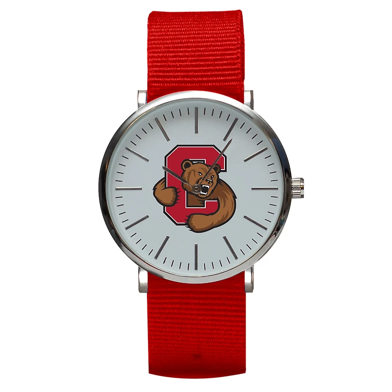 Red Cornell Big Red Stitch Nylon Strap Watch