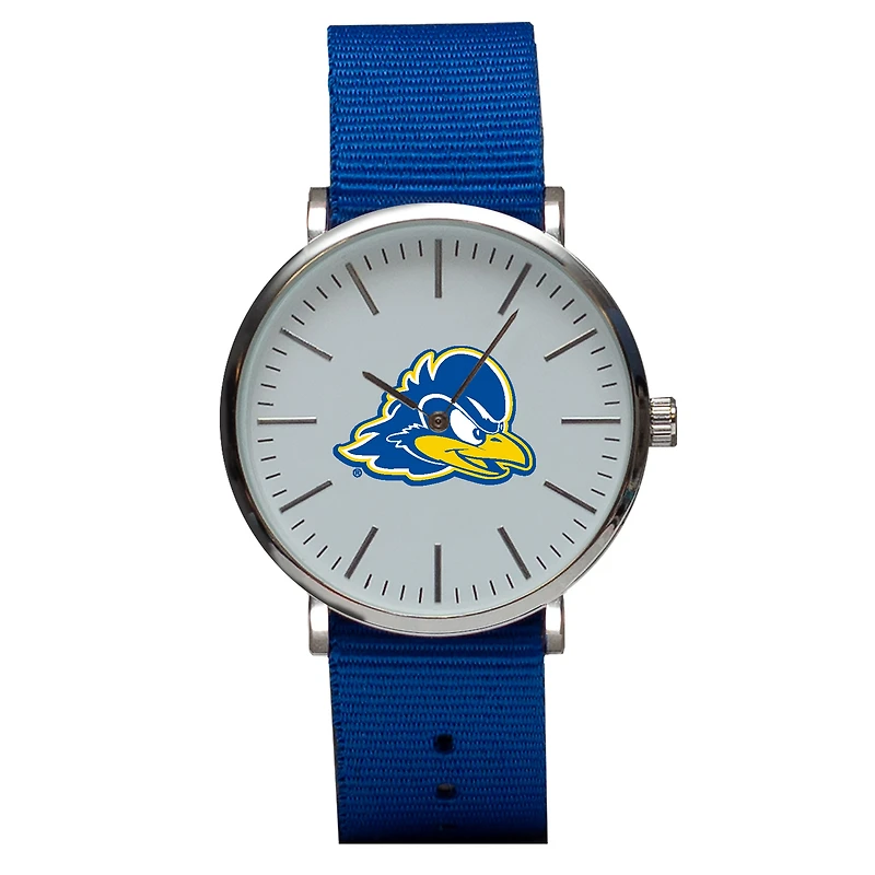 Royal Delaware Fightin' Blue Hens Stitch Nylon Strap Watch