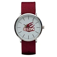 Maroon Elon Phoenix Stitch Nylon Strap Watch