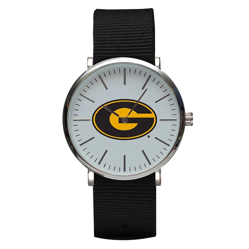 Black Grambling Tigers Stitch Nylon Strap Watch