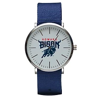 Navy Howard Bison Stitch Nylon Strap Watch