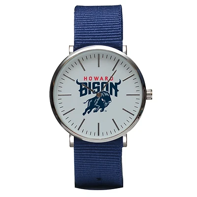 Navy Howard Bison Stitch Nylon Strap Watch