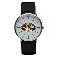 Black Missouri Tigers Stitch Nylon Strap Watch
