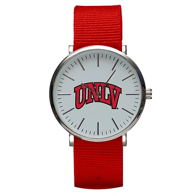 Red UNLV Rebels Stitch Nylon Strap Watch