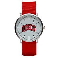Red UNLV Rebels Stitch Nylon Strap Watch