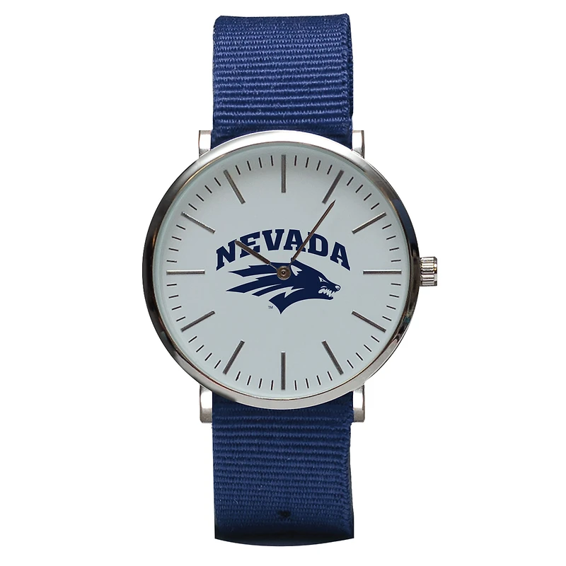Navy Nevada Wolf Pack Stitch Nylon Strap Watch