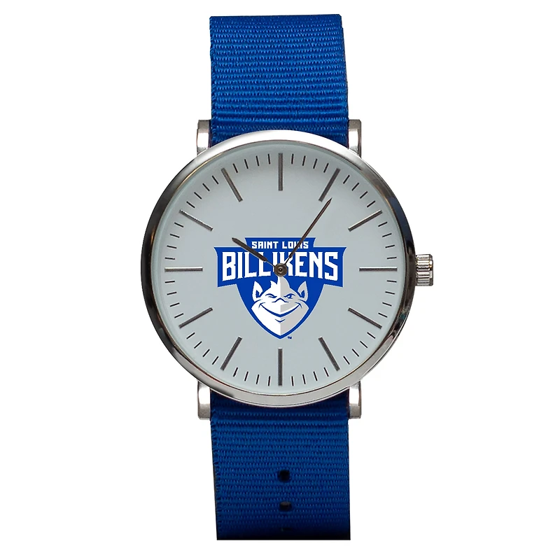 Blue Saint Louis Billikens Stitch Nylon Strap Watch