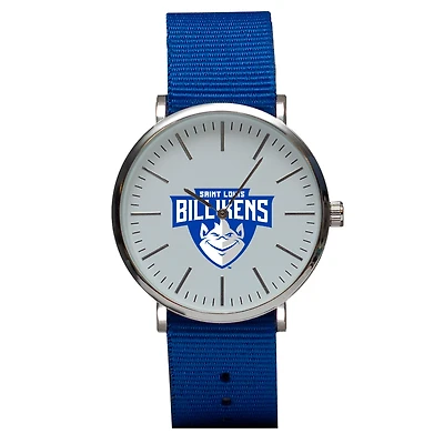 Blue Saint Louis Billikens Stitch Nylon Strap Watch