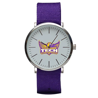 Purple Tennessee Tech Golden Eagles Stitch Nylon Strap Watch