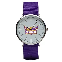 Purple Tennessee Tech Golden Eagles Stitch Nylon Strap Watch