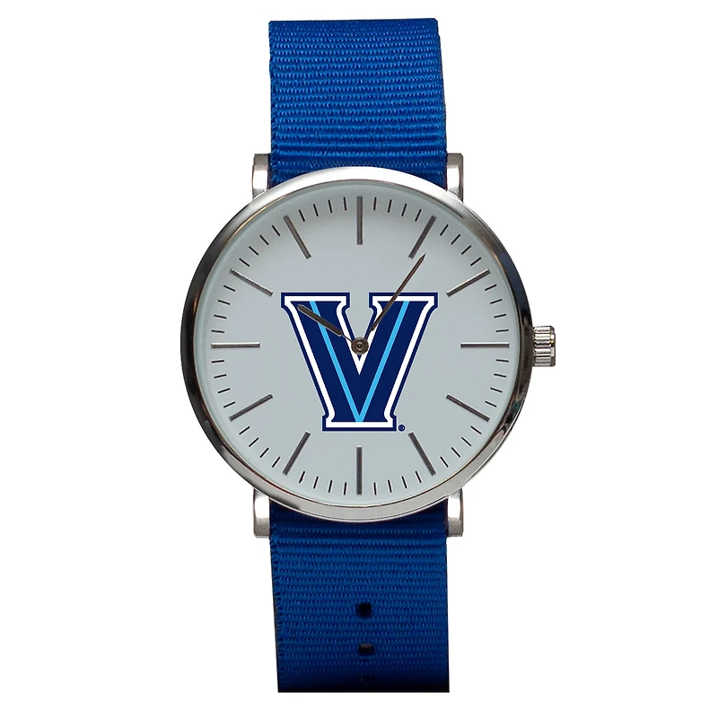 Blue Villanova Wildcats Stitch Nylon Strap Watch