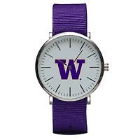 Purple Washington Huskies Stitch Nylon Strap Watch