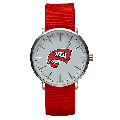 Red Western Kentucky Hilltoppers Stitch Nylon Strap Watch