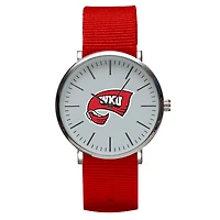 Red Western Kentucky Hilltoppers Stitch Nylon Strap Watch