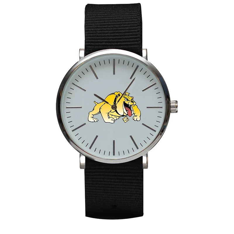 Black Bowie State Bulldogs Stitch Nylon Strap Watch