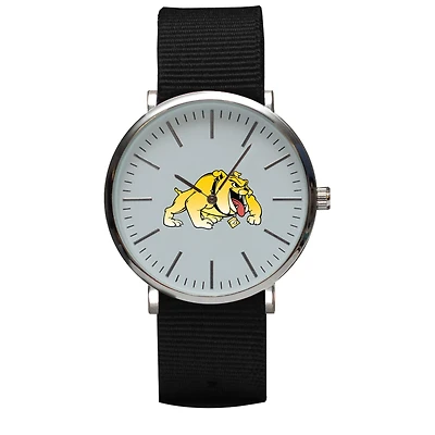 Black Bowie State Bulldogs Stitch Nylon Strap Watch