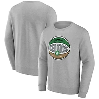 Men's Gray Boston Celtics Hard Color Pullover Sweatshirt