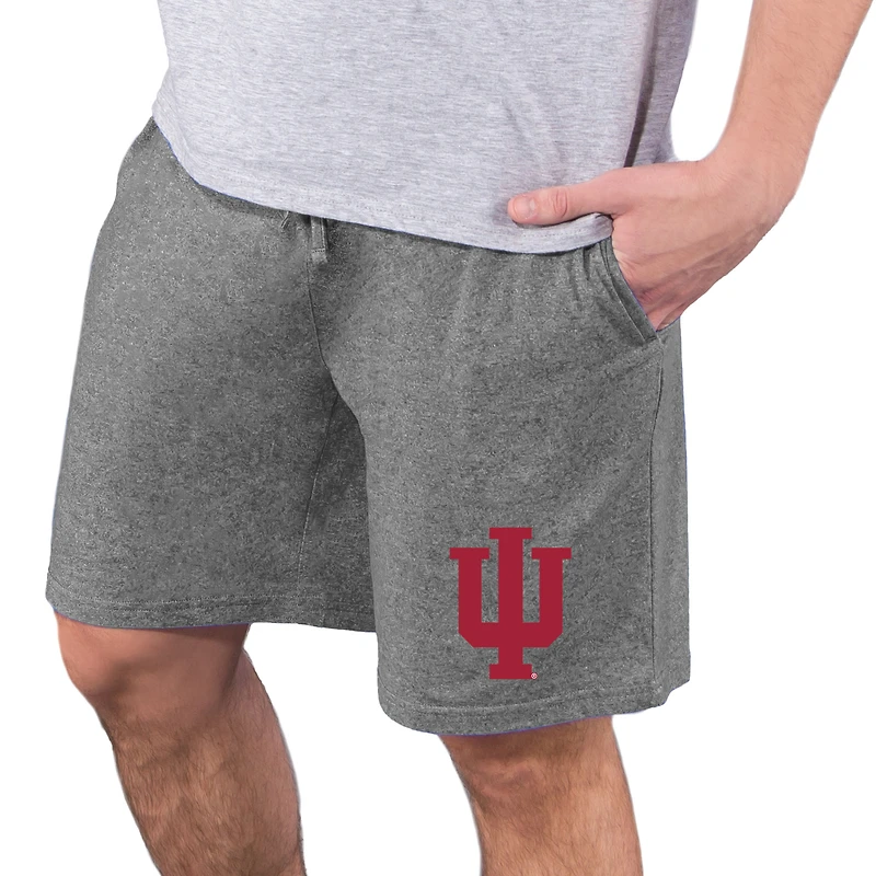 Men's Concepts Sport Charcoal Indiana Hoosiers Quest Knit Jam Shorts