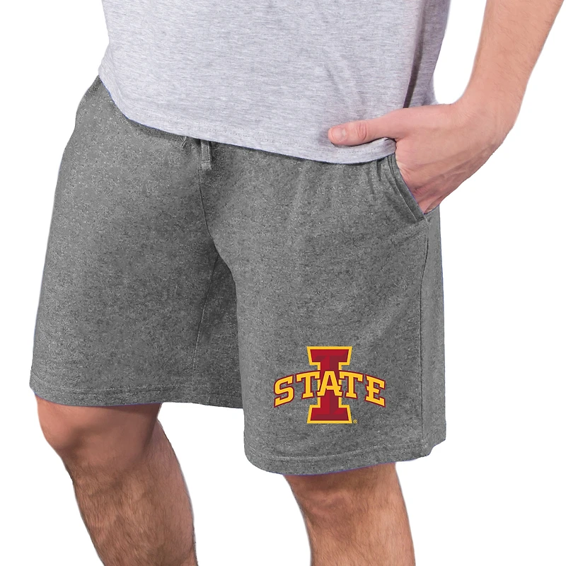Men's Concepts Sport Charcoal Iowa State Cyclones Quest Knit Jam Shorts