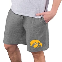 Men's Concepts Sport  Charcoal Iowa Hawkeyes Quest Knit Jam Shorts