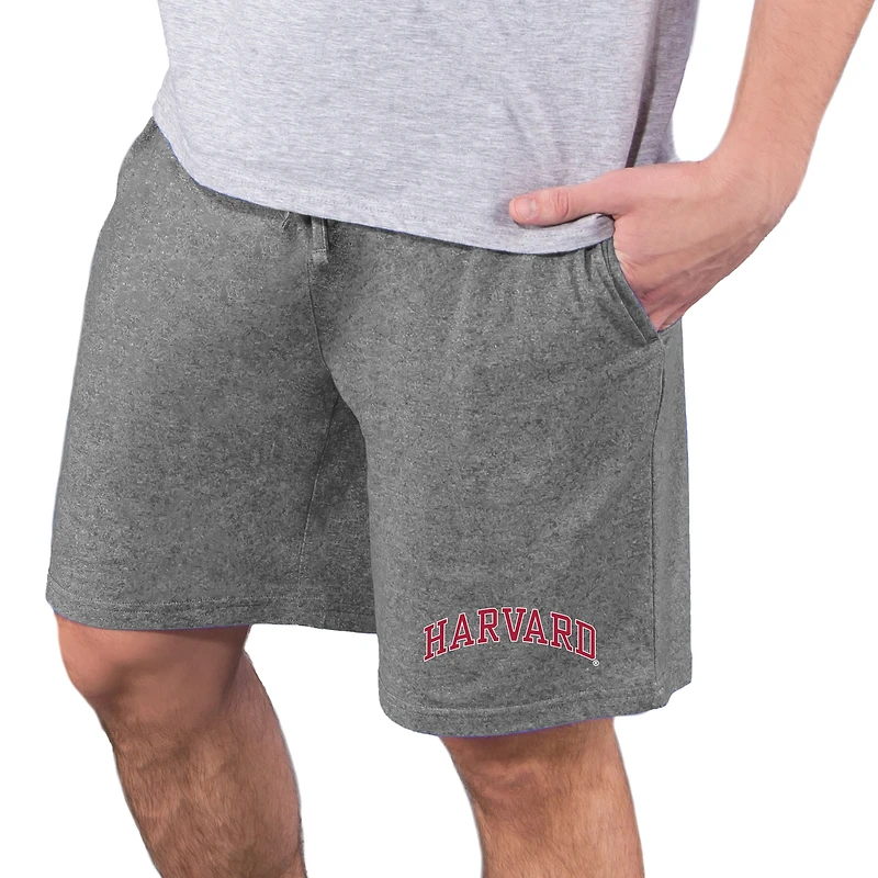Men's Concepts Sport  Charcoal Harvard Crimson Quest Knit Jam Shorts