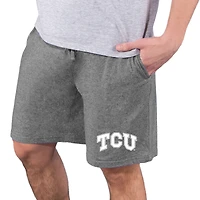 Men's Concepts Sport  Charcoal TCU Horned Frogs Quest Knit Jam Shorts