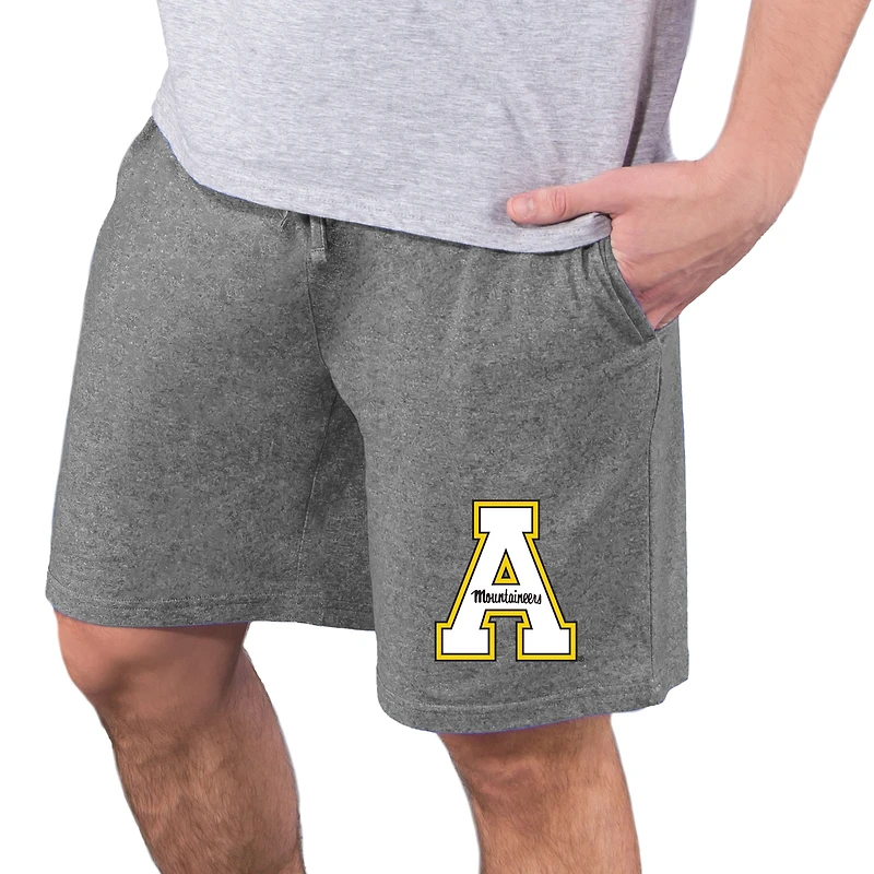 Men's Concepts Sport  Charcoal Appalachian State Mountaineers Quest Knit Jam Shorts