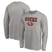 Men's Gray San Francisco 49ers Team Lockup Long Sleeve T-Shirt