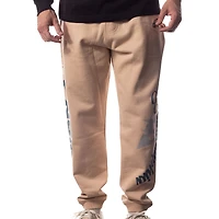 Unisex The Wild Collective Cream Philadelphia Eagles Heavy Block Graphic Jogger Pants