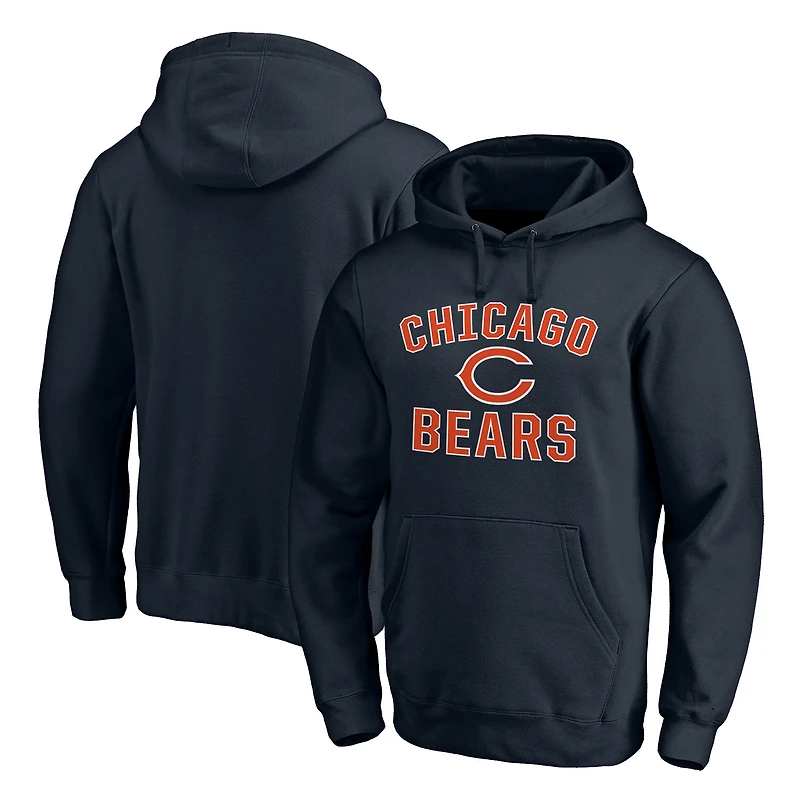 Men's Navy Chicago Bears Victory Arch Pullover Hoodie