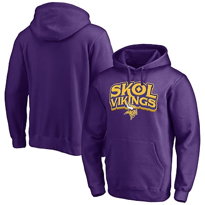 Men's Purple Minnesota Vikings Hometown Collection Sweep Pullover Hoodie